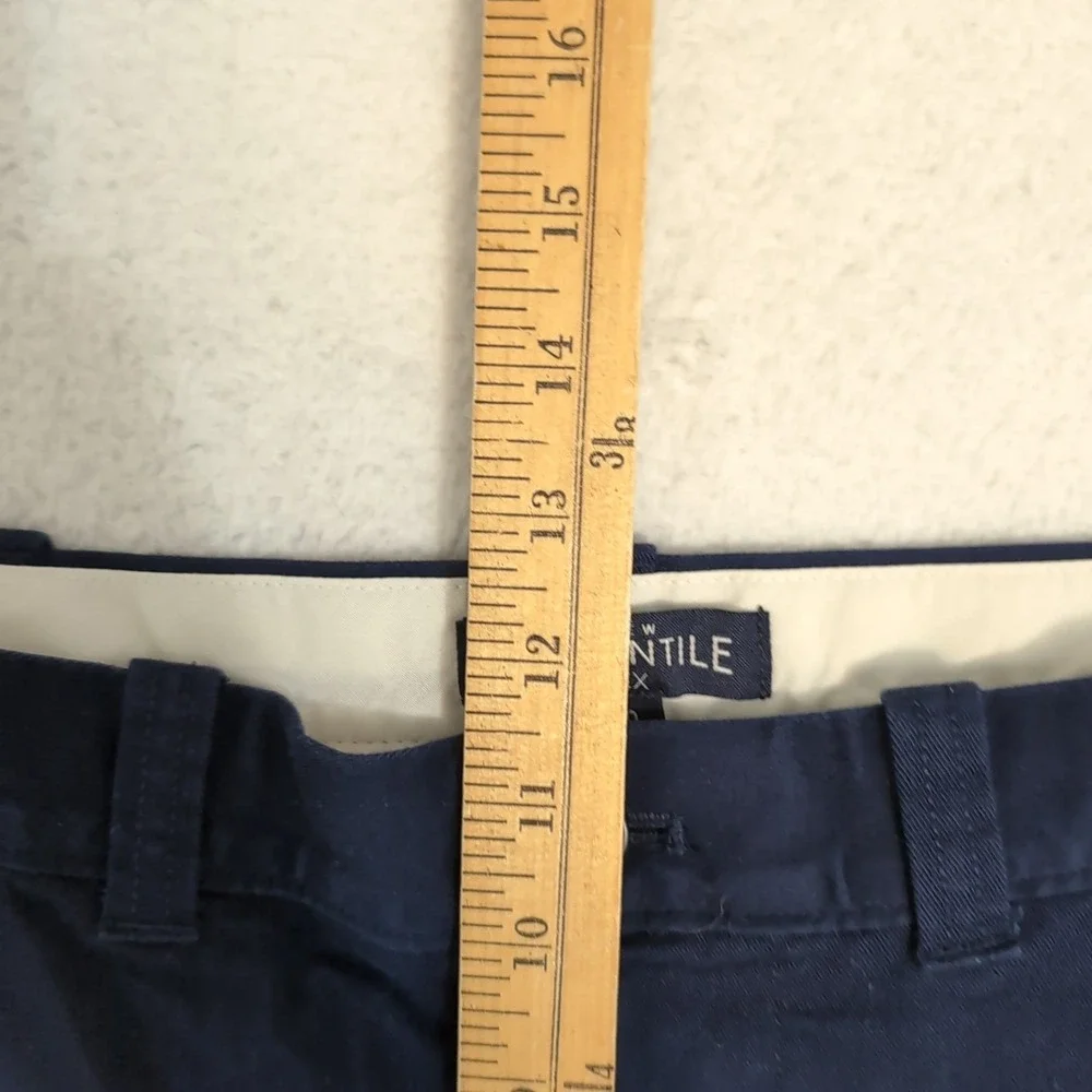 J Crew Mercantile Chino‎ Shorts Blue Flat Front Men's 30 x 9